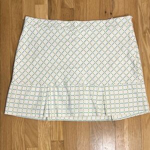 Lady Hagen White Tennis/Golf Skort with white stretch shorts underneath, Size 14
